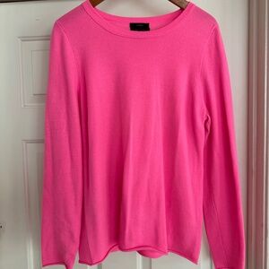 J Crew Italian Cashmere Pink Sz L